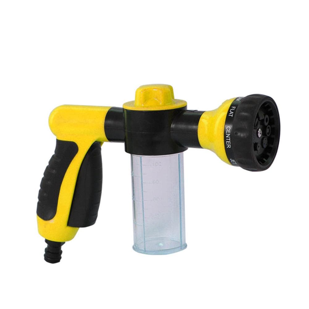 Foam Sprayer Garden Water Hose Foam Nozzle Soap Dispenser Gun for Car yellow