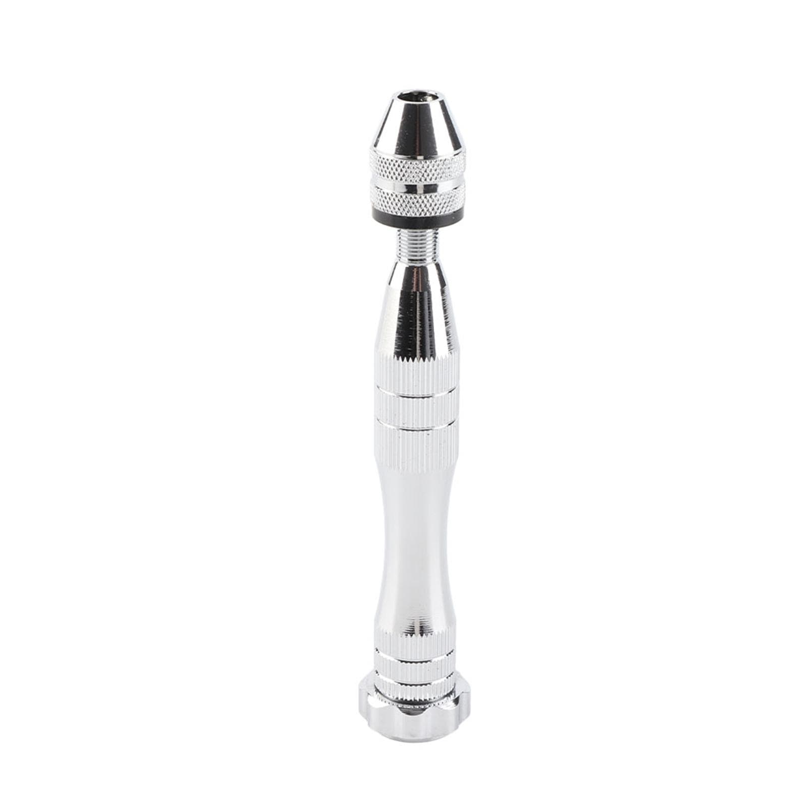 Silver Color Wide Grasp Range Chuck Hand Twist Drill With 10 HHS Drill Bits Wood Drilling Tool