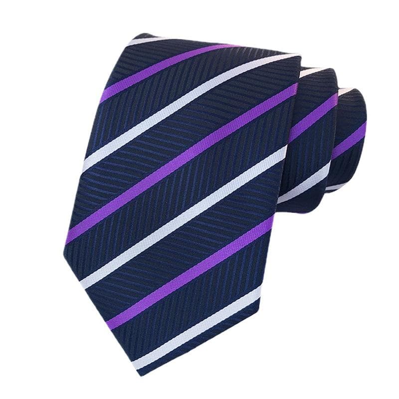Striped Tie Men's Business Necktie for Work