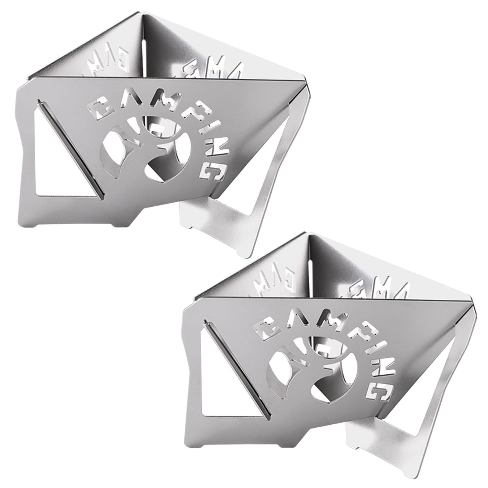 2 PCS Collapsible Coffee Dripper Portable Stainless Steel Travel Coffee Drip Holder Foldable Coffee 2 PCS