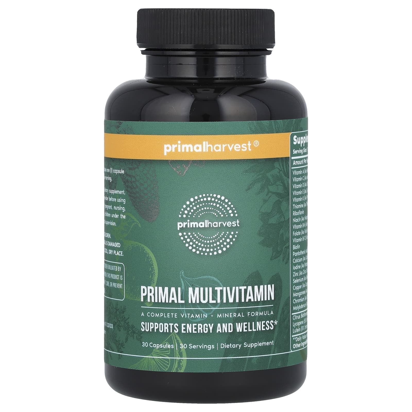 Primal Harvest, Primal multivitamin, 30 capsules