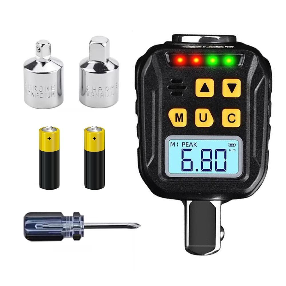 Digital Torque Meter Digital Backlight Display Wrench Torque Tester Two Working Modes Adjustable ATE-135 black