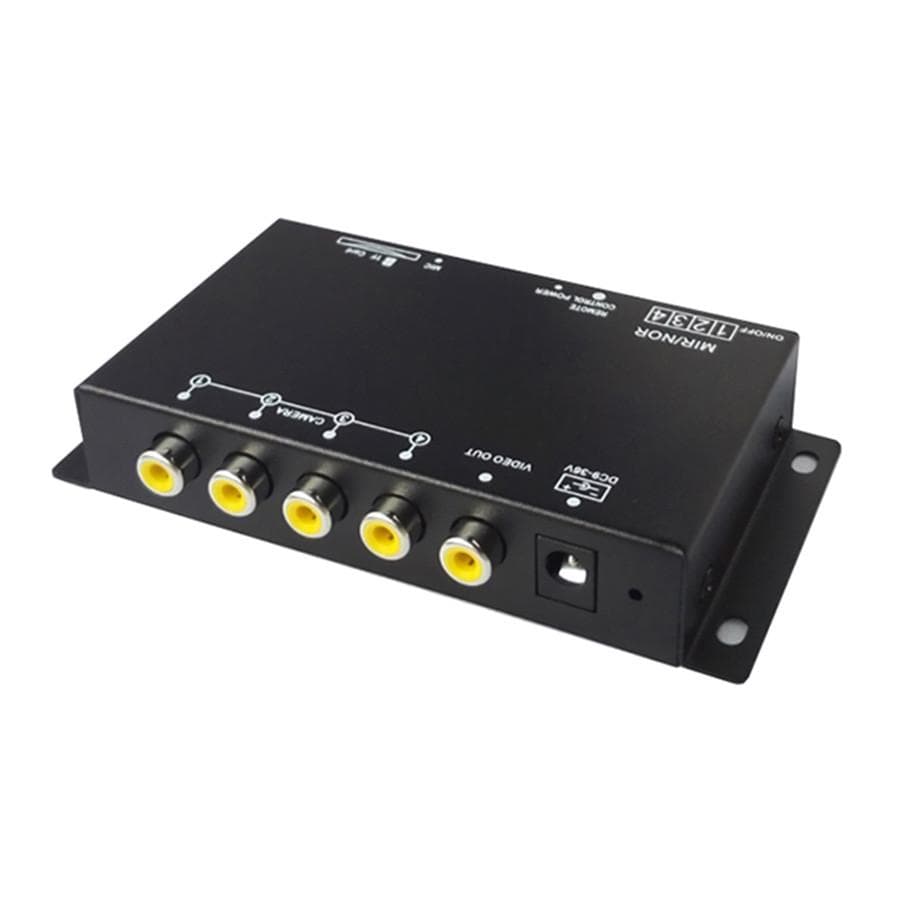 4 Way 360° Monitoring Split-Screen Control Box Car Parking View Camera VCR Image