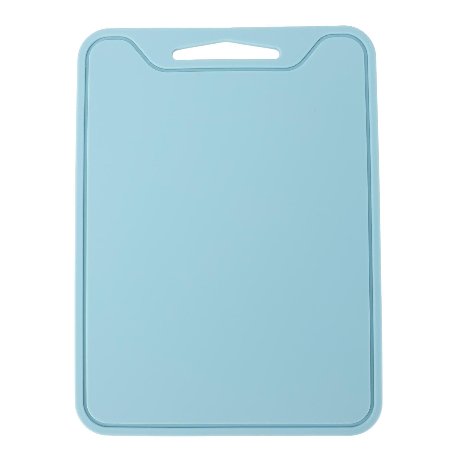 Silicone Cutting Board Portable Prevent Slip Stick Proof Dishwasher Safe Chopping Board for Kitchen Blue