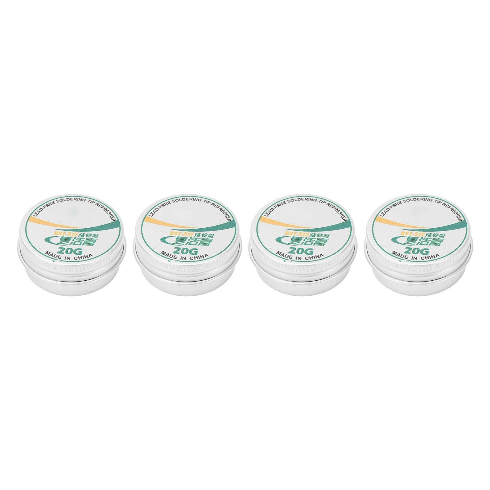 4Pcs Soldering Tip Refresher Clean Paste Tin Powder Resurrection Paste for Oxide Solder Iron Head