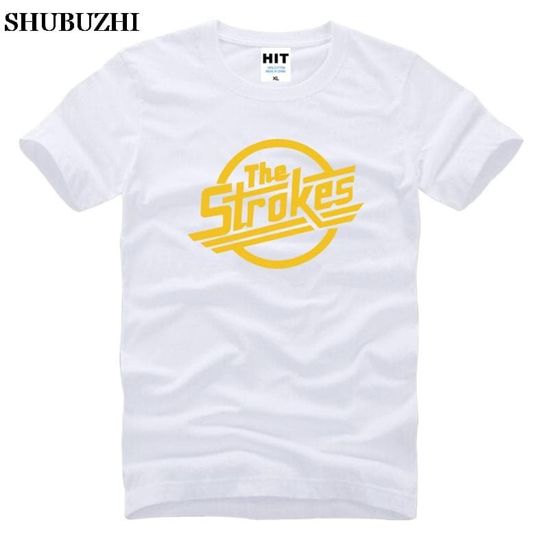 The Strokes T Shirt Unisex Indie Rock Band Unisex T-shirt Short Sleeve Cotton Casual Music T Shirts Unisex Rock Clothing Tops Tee Unisex T-shirt L