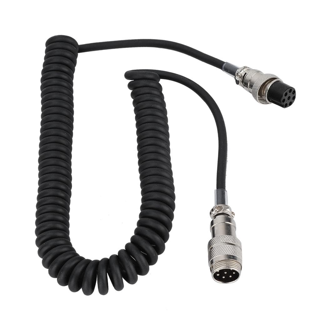 Handy 8pin Coiled Extension Microphone Cord Male Female Cable