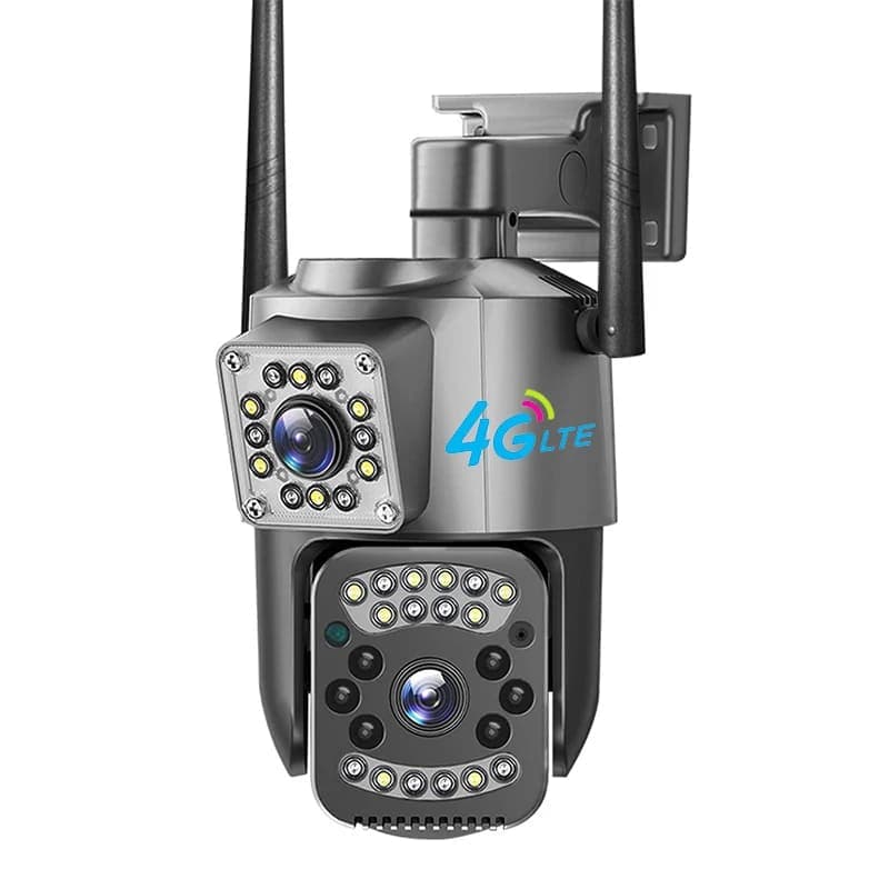 EU CCTV Camera V380 Pro 4K 8MP Wi-Fi 4G SIM Card Outdoor IP Security Camera Bidirectional Call Color Night Vision AI WiFi Camera 4MP 4G Camera