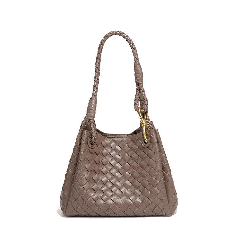 Versatile Woven Bucket Bag, Hand-held Parachute, Crossbody Women's Bag, Two-piece Set, Mother and Child Single-shoulder Underarm Bag