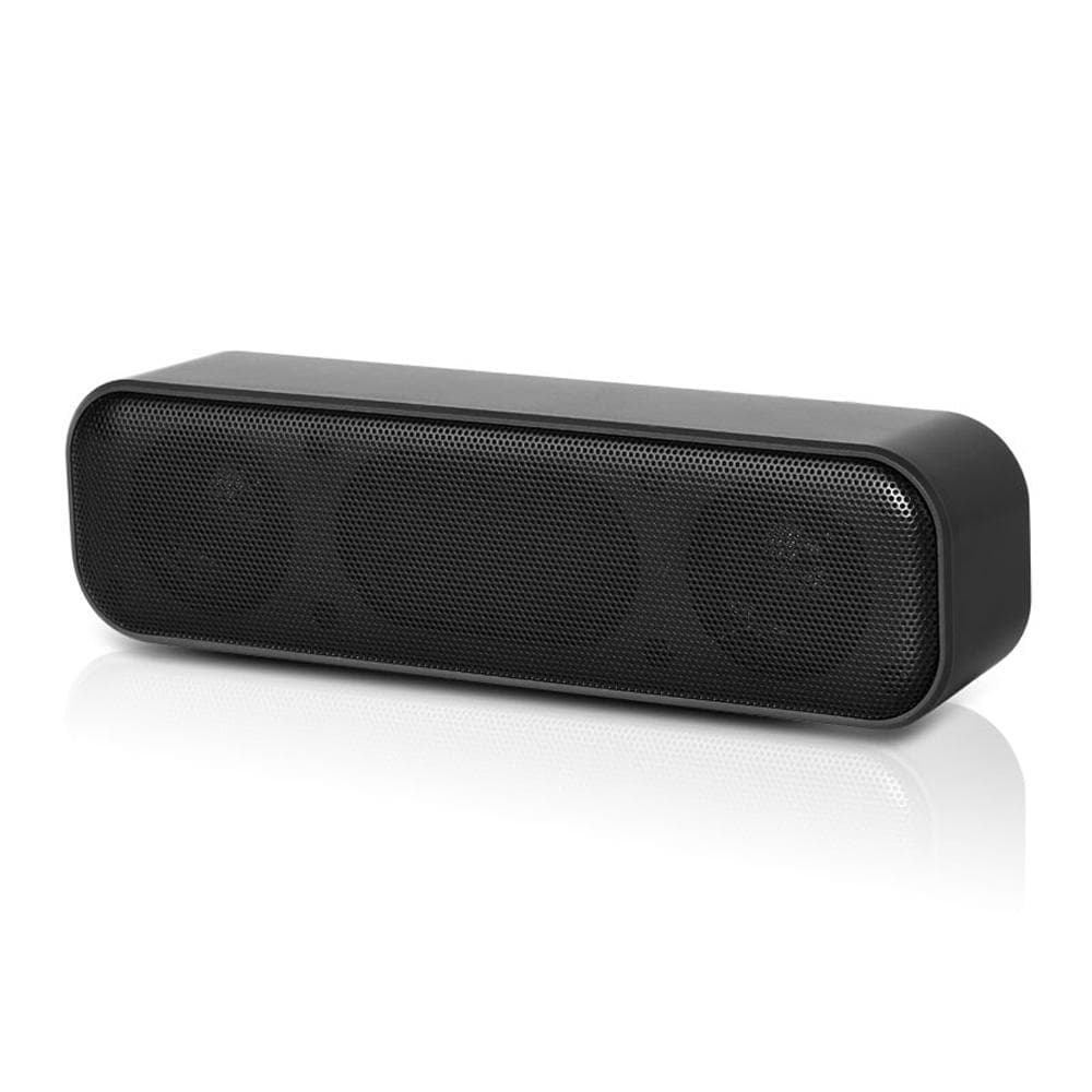 USB Powered Soundbar Desktop Speaker Wired Computer Sound Box for TV Desktop Laptop Computer black