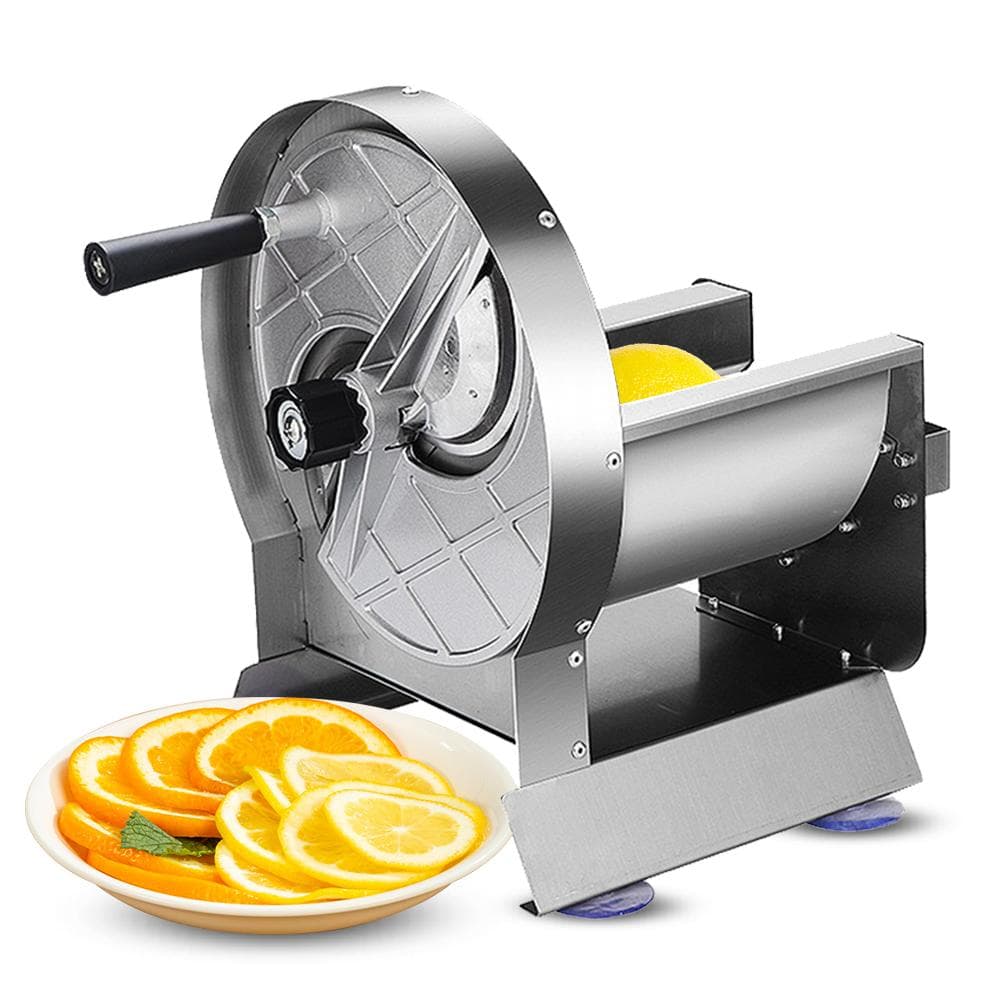Commercial Manual Vegetable Fruit Slicer 0.2-1mm Adjustable Thickness Stainless Steel Manual silver