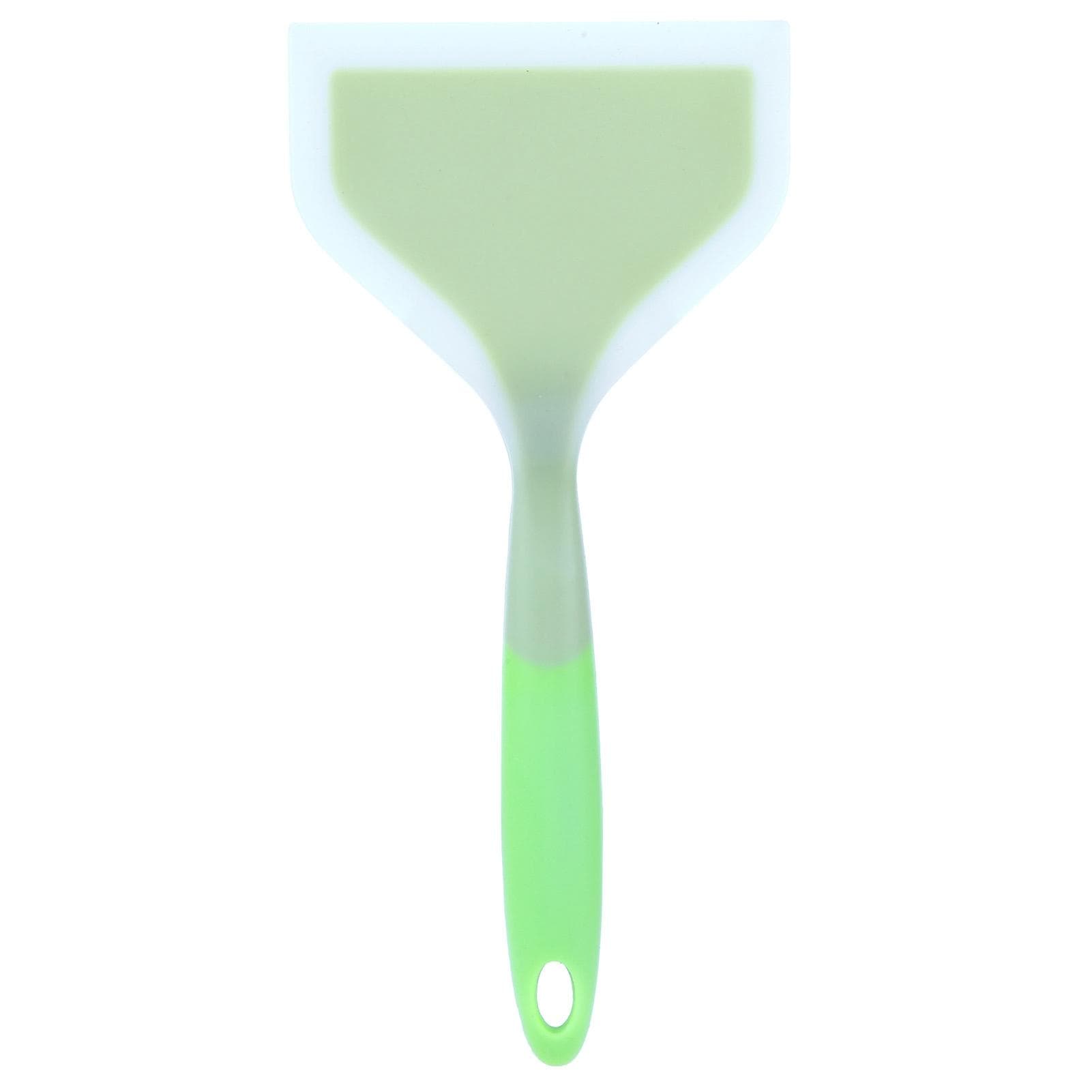 Silicone Spatula NonStick NonSlip Silicone Cooking Spatula for Tamagoyaki Pizza Steak(Orange ) green
