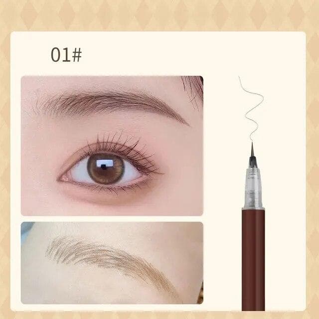 3/1 Pcs Liquid Eyebrow Tattoo Pencil 0.01MM Ultra Thin Head Waterproof Eyebrow Pen Sweat-proof Easy To Color Eye Cosmetic Makeup 1 PC brown