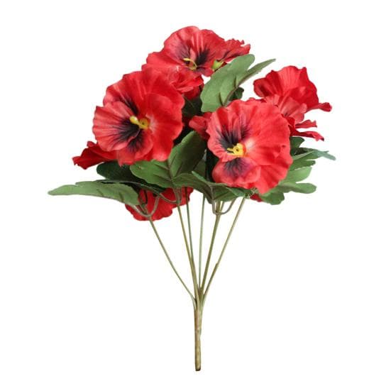 1Pc Artificial Flower Pansy Garden DIY Stage Party Home Wedding Craft Decoration