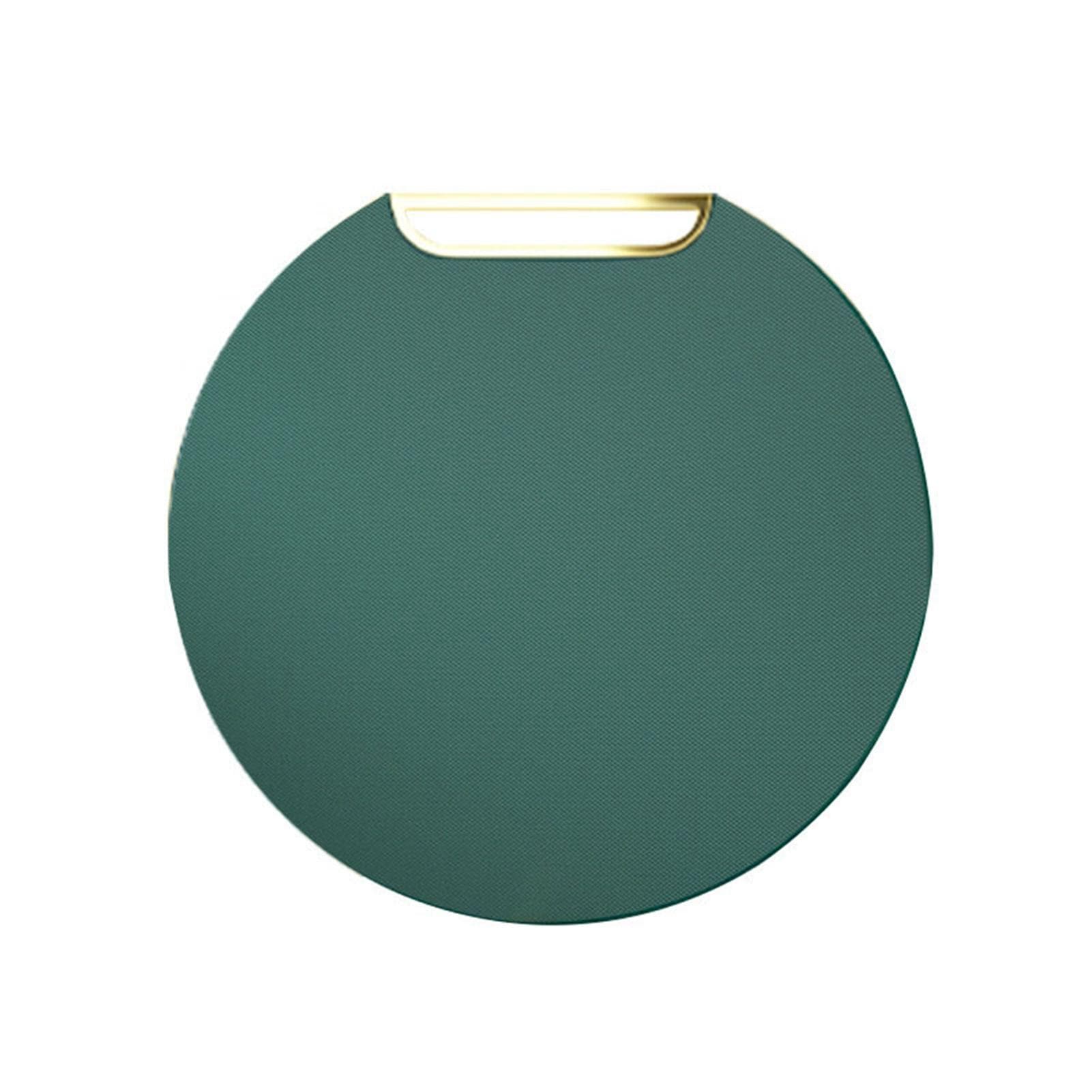 Cutting Board PE Round Anti Slip Fruit Vegetable Chopping Board with Handle For Kitchen L 37cm