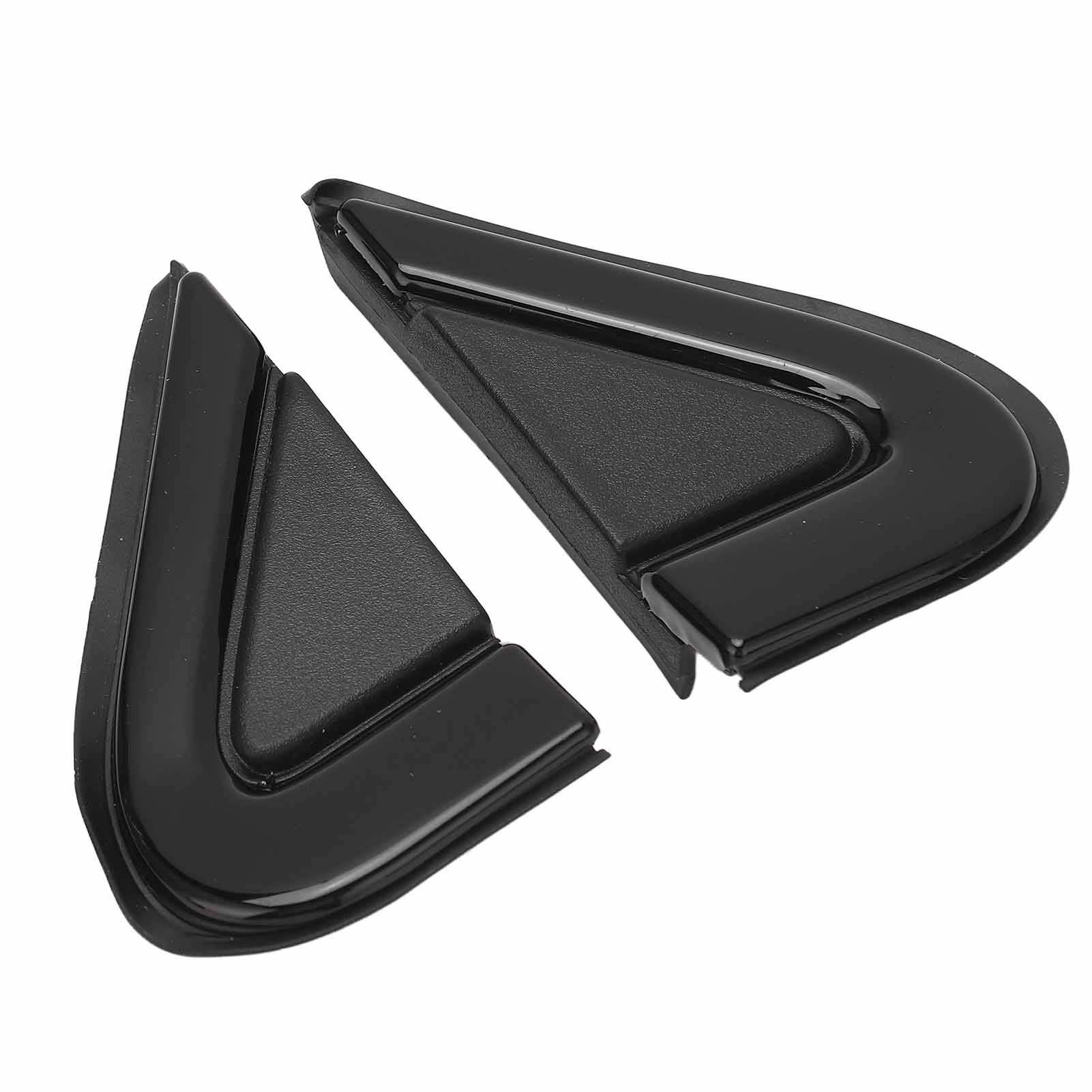 2 Pcs Front Left Right Side Door Mirror Corner Molding Trim 68083131AD Black Protection Panel Trim