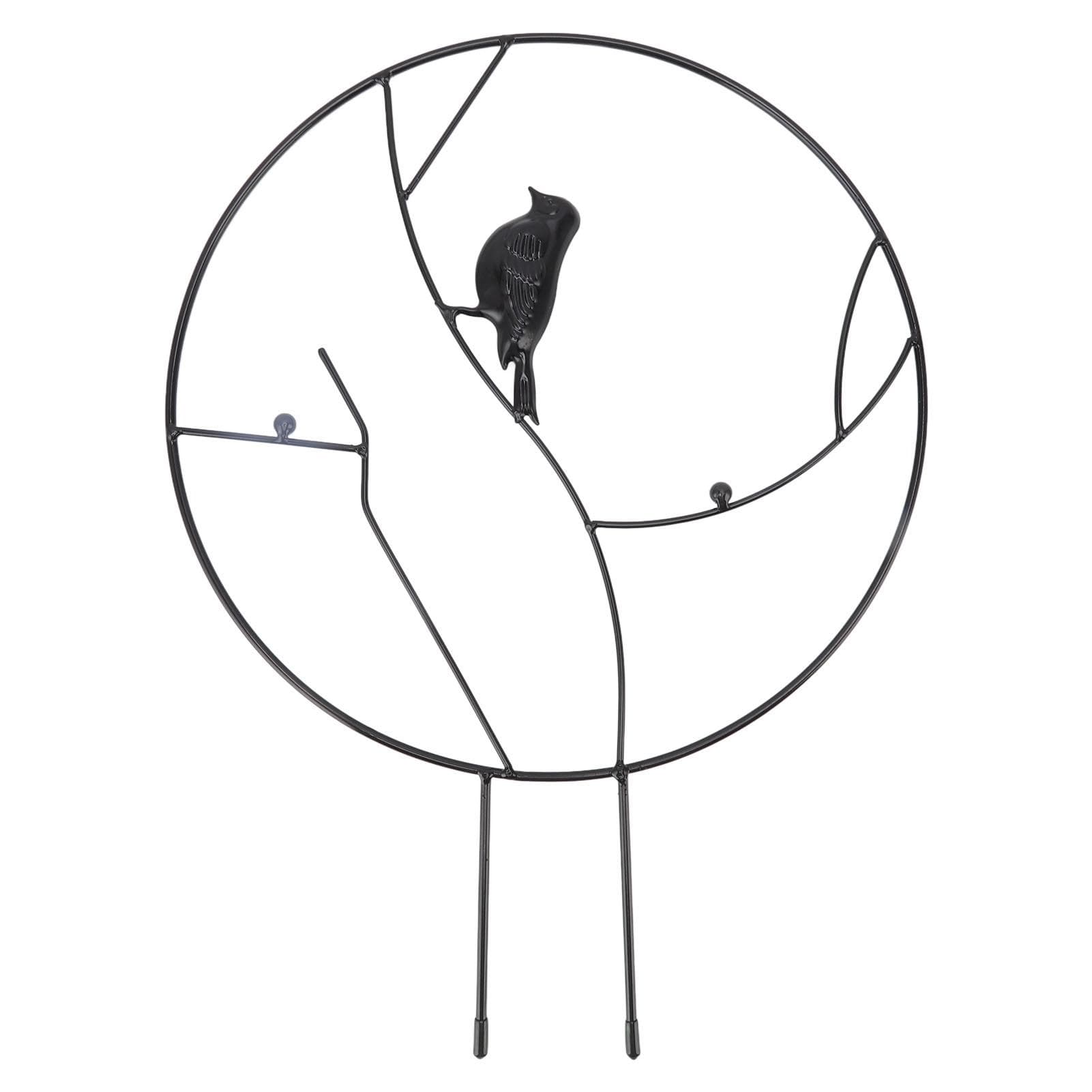 Bird Garden Trellis Good Support Cute Appearance Thick Lightweight Small Metal Garden Trellis for black