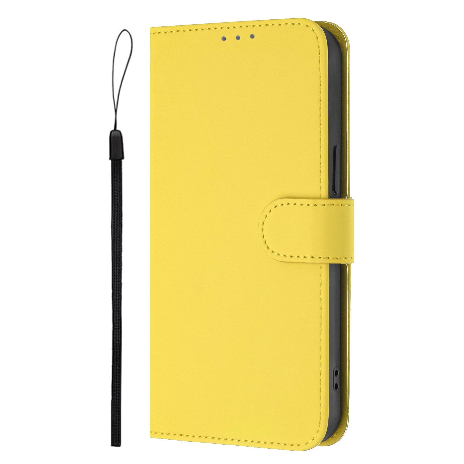 18 - Color PU Leather Phone Wallet Case for Samsung Galaxy S6 S7 S8 S9 S10 S20 S21 S22 S23 S24 S25 Series Samsung Galaxy S24 yellow