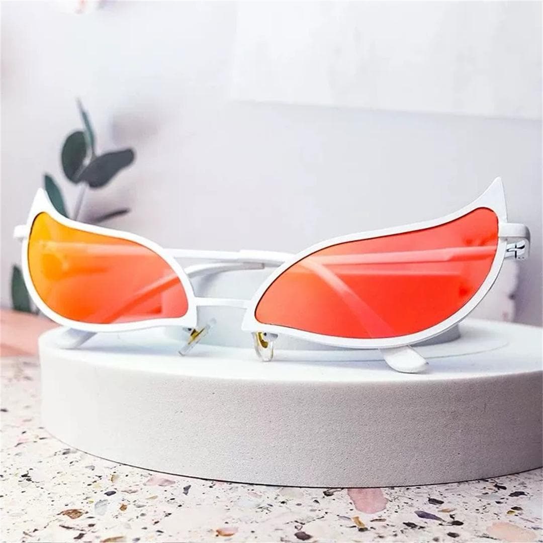 Donquixote Doflamingo Cosplay Sunglasses PVC Anime Cat Eye Glasses for Women Men Funny Christmas Gift Party Props