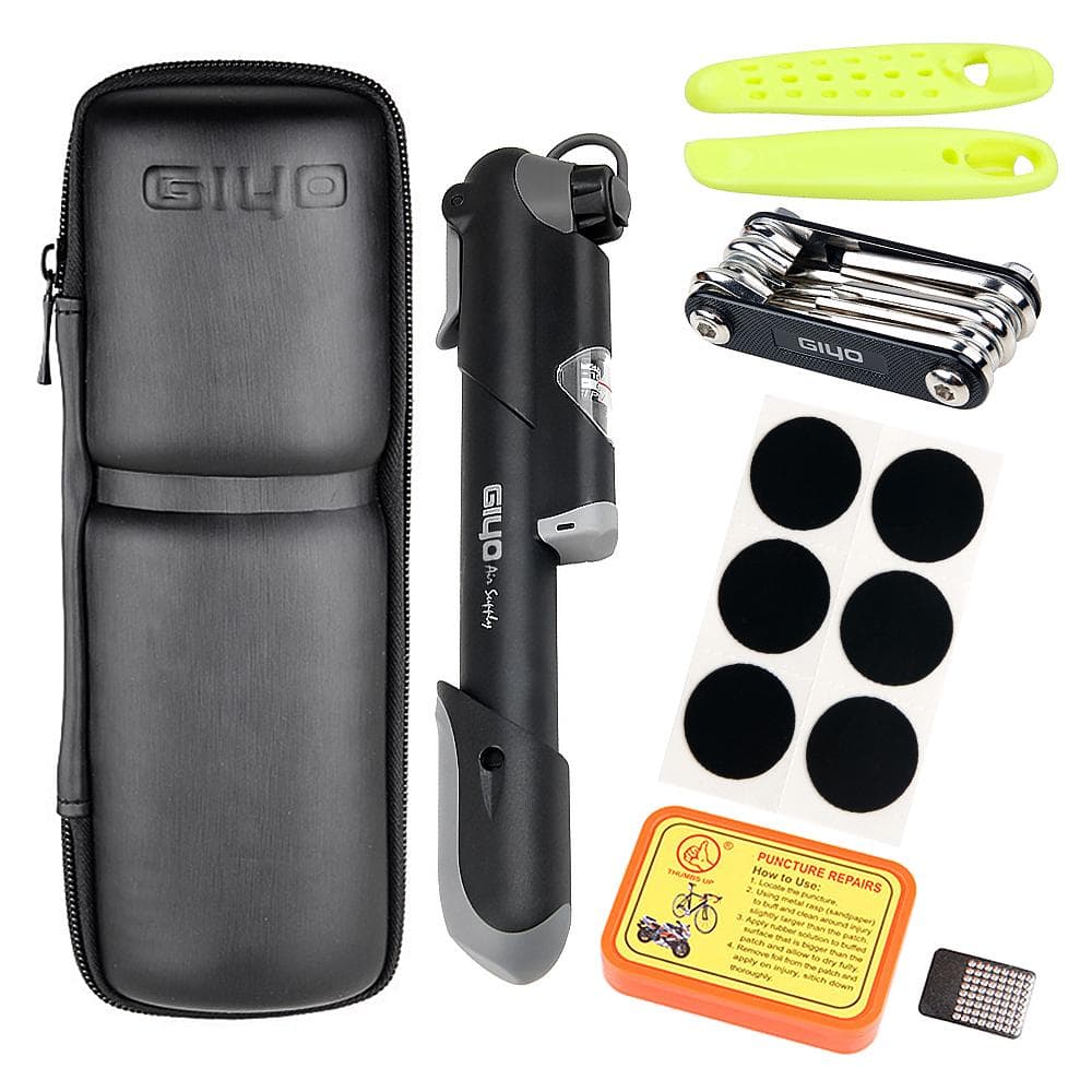 Bike Repair Kit Portable Bicycle Repairing Tools Kit Box Tire Fixing Kit Bag with Tire Pump A Tools Kit with Box