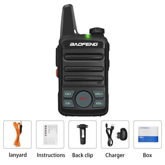 2PCS BF-T99 Mini Kids Walkie Talkie Upgraded BF-T1 UHF Ham Radio Bft1 HF Transceiver Bf T1 Woki Toki Amateur Radio Station 1pc-UK Plug black