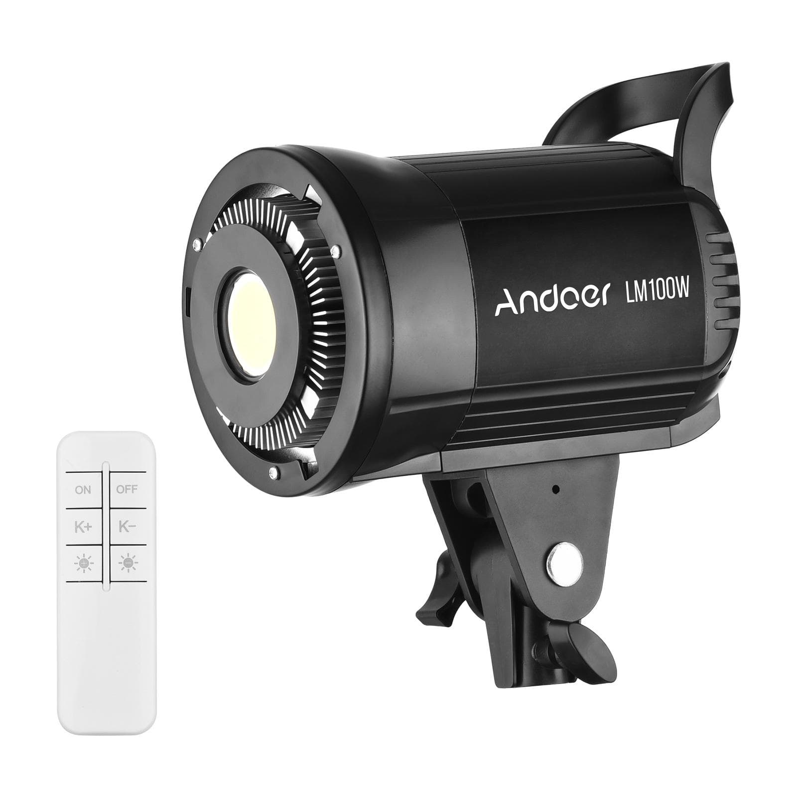 Andoer LM100W Portable LED Photography Fill Light 100W Studio Video Light 5600K Dimmable Bowens UK Plug
