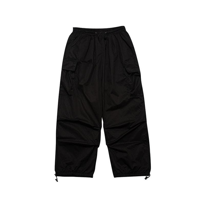 Streetwear Spring Summer Cargo Pants Men Harajuku Casual Men's Pants Elastic Waist Wide Leg Joggers For Man S