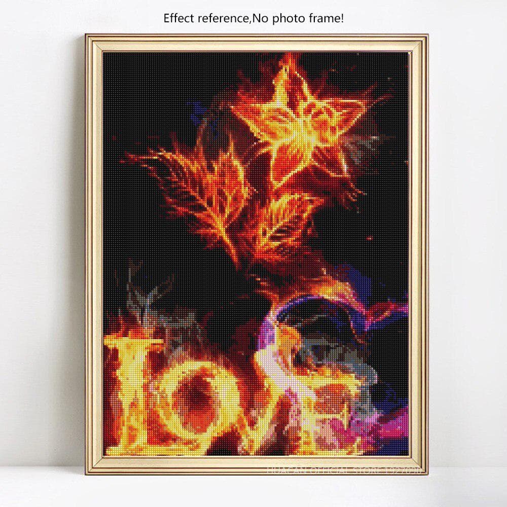 Diamond Embroidery Flower 5D DIY Diamond Painting Love Full Round Mosaic Rhinestones 20X30CM