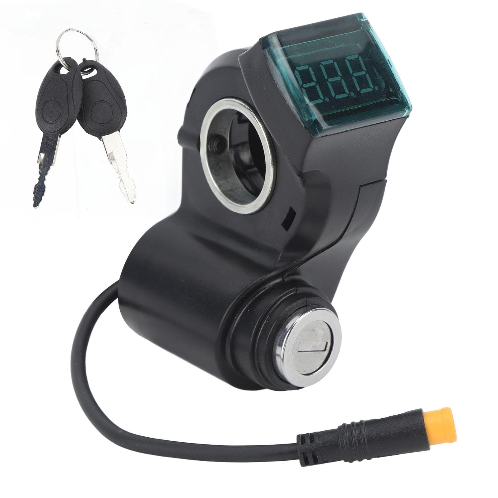 Electric Scooter Handlebar Switch Lock 10 Inch ABS 3 Pin Waterproof Digital Battery Power Display