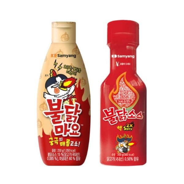 SAMYANG Buldak Hot Chicken Sauce (9 Options) #2X SPICY, MAYO