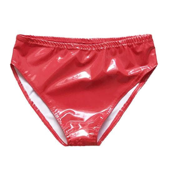 Women Panties Glossy Surface Breathable Solid Color Triangle Shape Elastic Waist Honeymoon Underwear 3XL
