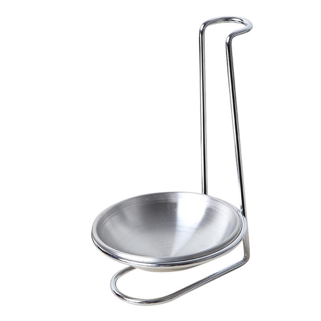 New 1PC Vertical Spoon Rest Stainless Steel Ladle Spoon Strainer Scoop Holder Cooking Utensils Bracket Home Kitchen Tool