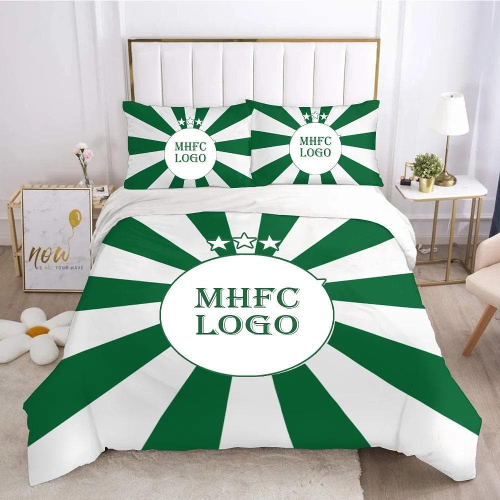 Israel MHFC Maccabi - Haifa Champions 15 Bedding Set Duvet Cover Bedroom Single Twin King Size Quilt Cover Home Textile 3PCS EU Double 200x200cm