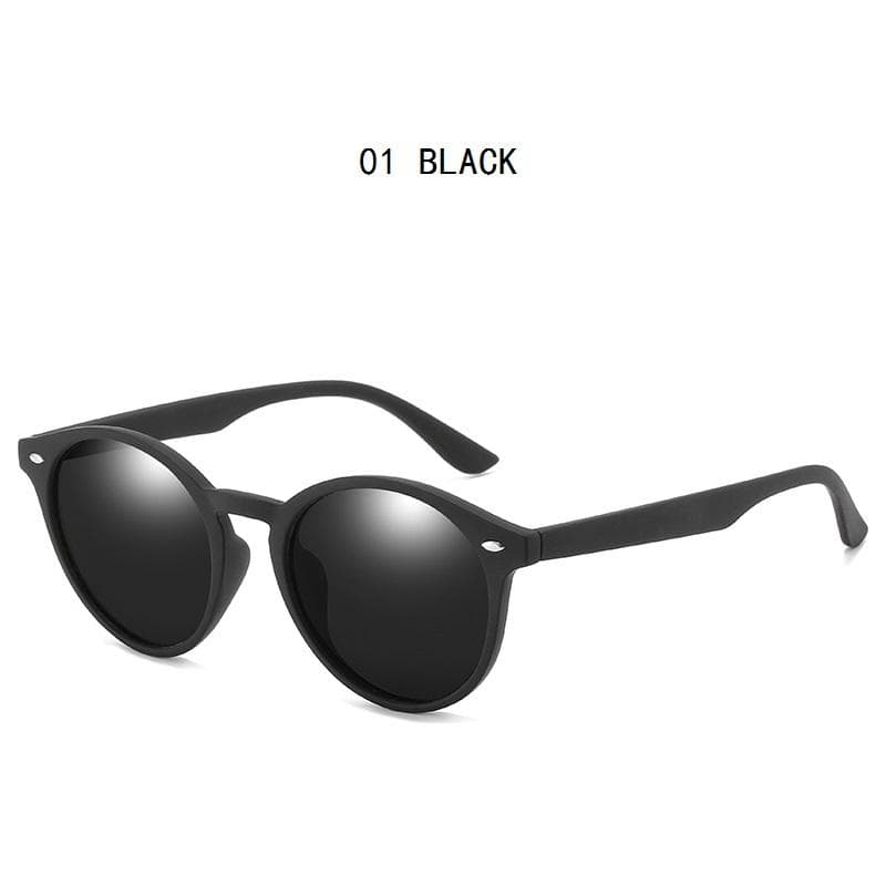 Vintage Round Sunglasses UV400 Protection for Men Women Classic Retro Black Sun Glasses Fashion Designer Driving Shades