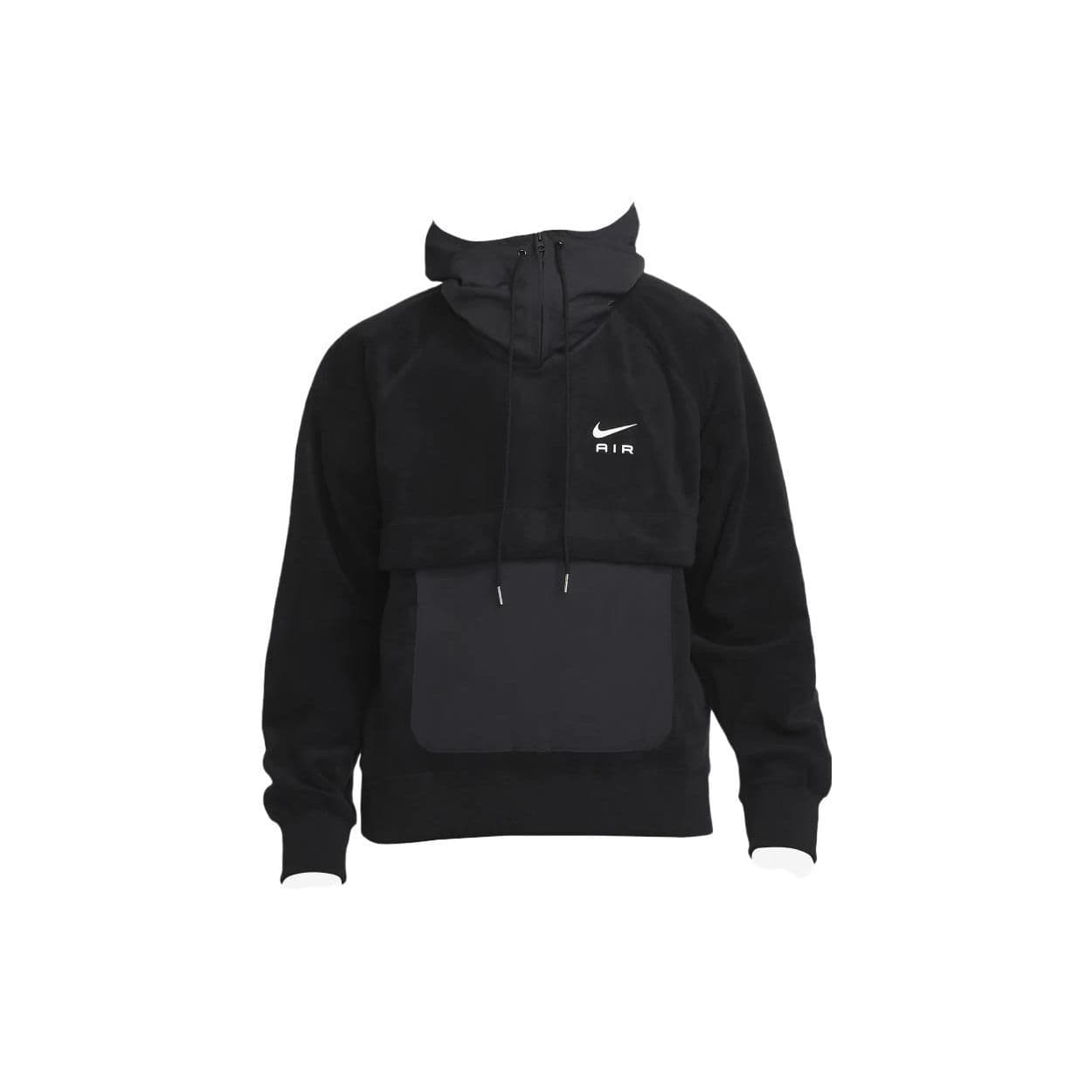 Nike Solid Color Pocket Hoodie Long Sleeve Casual Sweatshirt Men Tops Black DQ4226-010 L