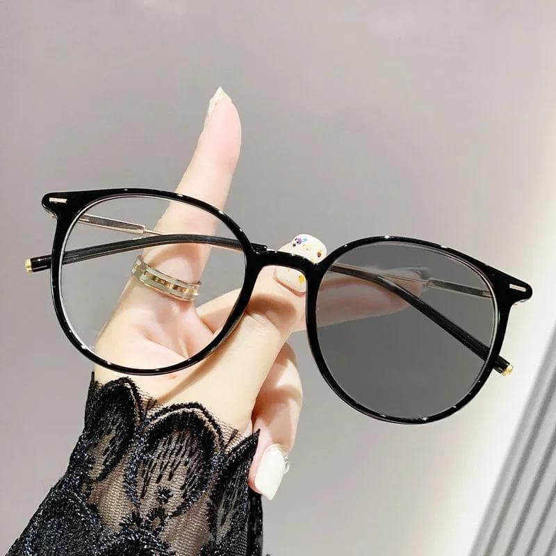 Fashion Photochromic Myopia Sunglasses UV Protection Unisex Changing Color Glasses with -1.0 to -2.5 Diopter 0