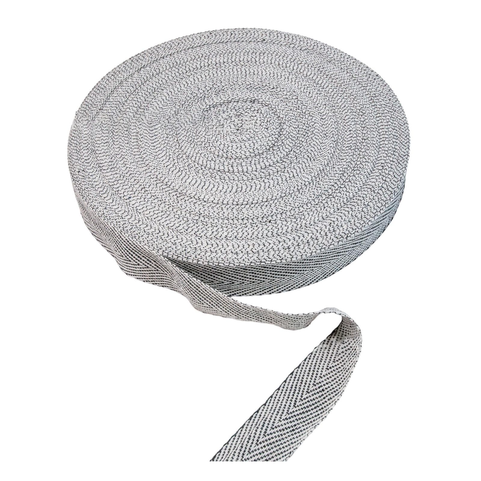 10 Yards Natural Cotton Twill Tape Rug Tufting Webbing Tape Herringbone Tape Cotton Twill Webbing Tape for Rug Making A
