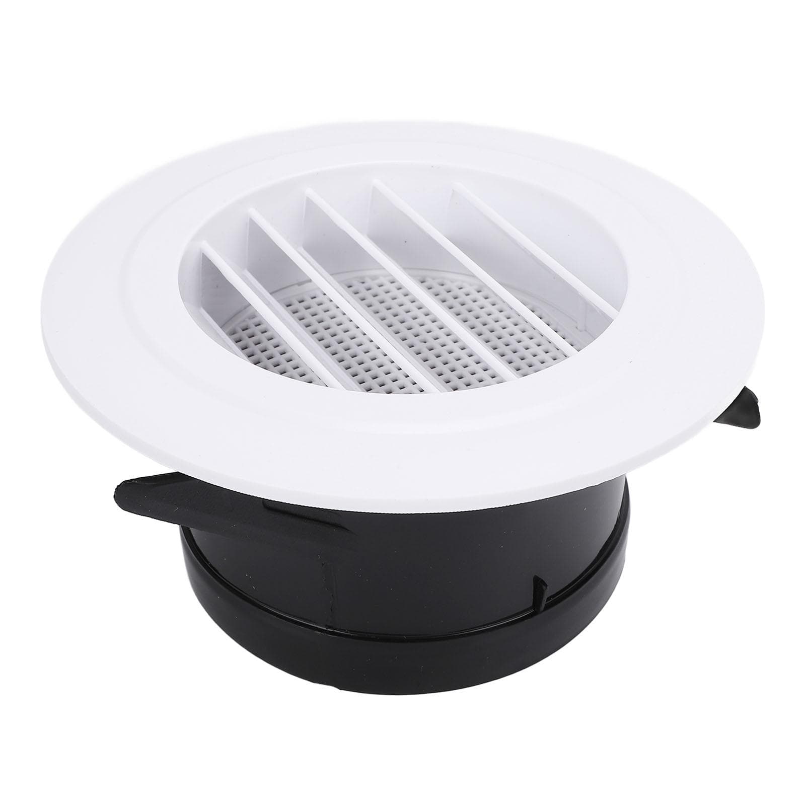 100mm Round Vent Cover 4 Inch ABS Exhaust Vent Oblique Louver Grille Cover for Bathroom Office
