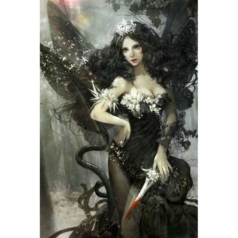 Diamond Painting Assassin Jane Doe Embroidery Diamond 5d Diamond Painting Full Drill 20X30CM