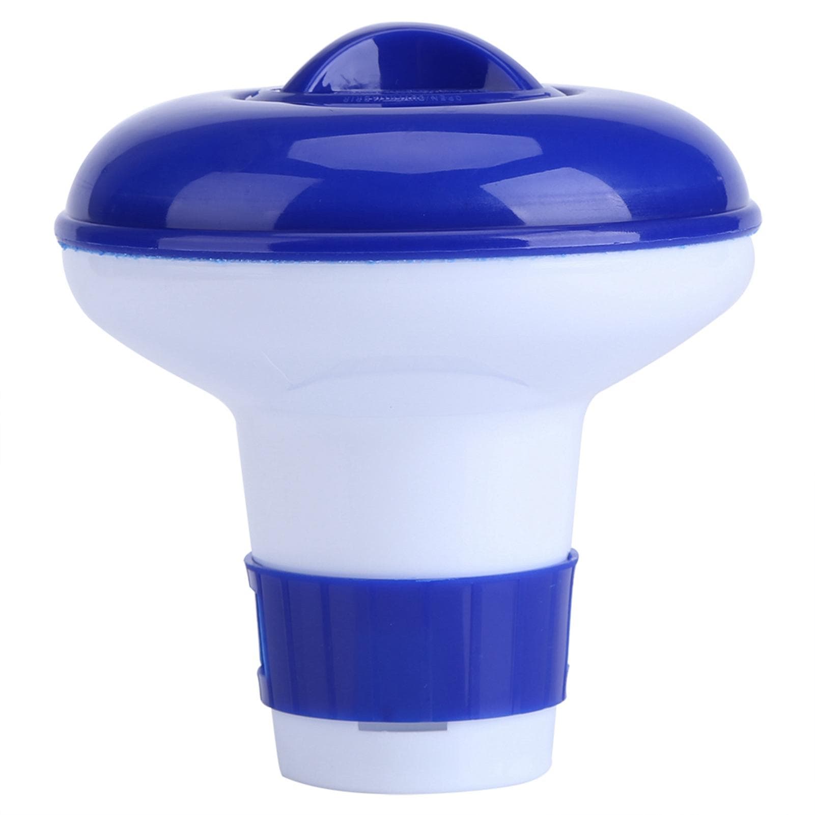 Blue and White Swimming Pool Spa Floating Chlorine Bromine Chemical Dispenser M