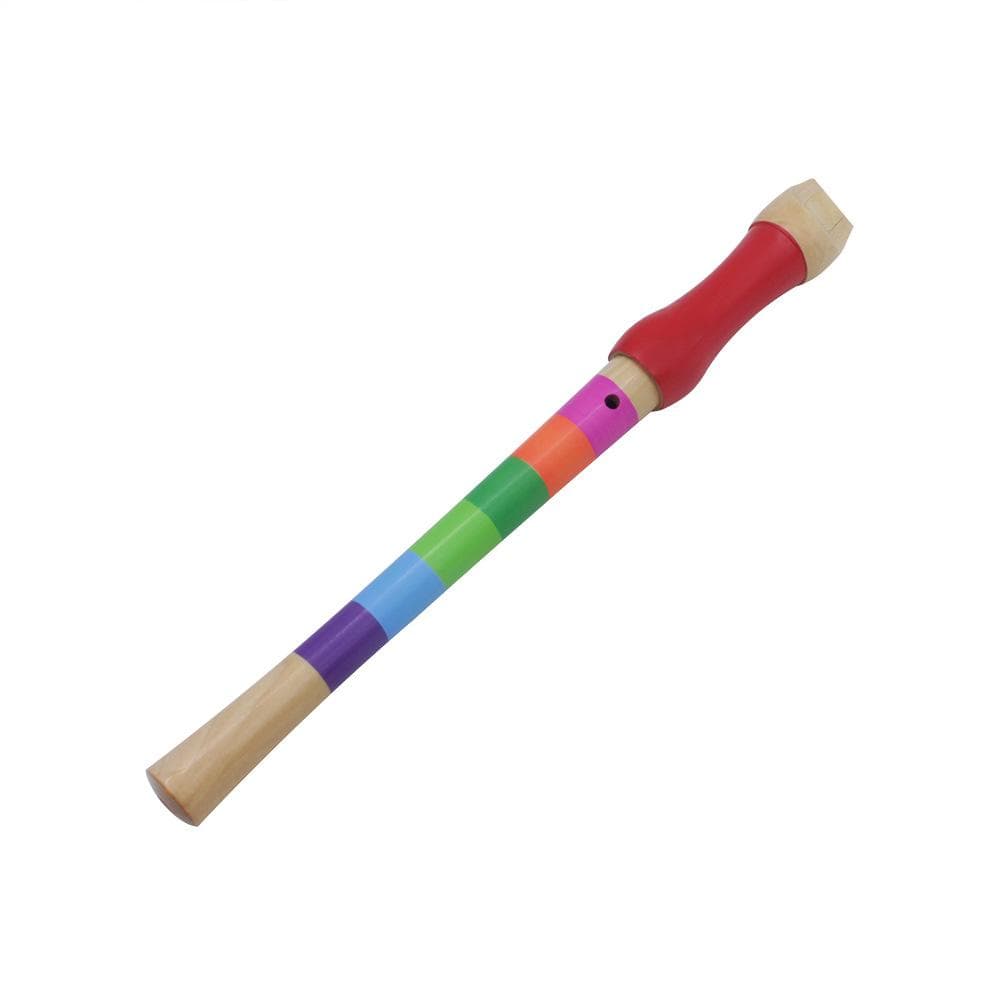 Colorful Wooden 8 Hole Soprano Recorder for Children's Education performance and communication