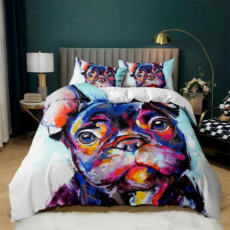 Luxury 3D Bedding set Europe Queen King Double Duvet cover set Bed linen Comfortable Blanket/Quilt cover Bed Set animal Lie down 135X200cm-2pcs