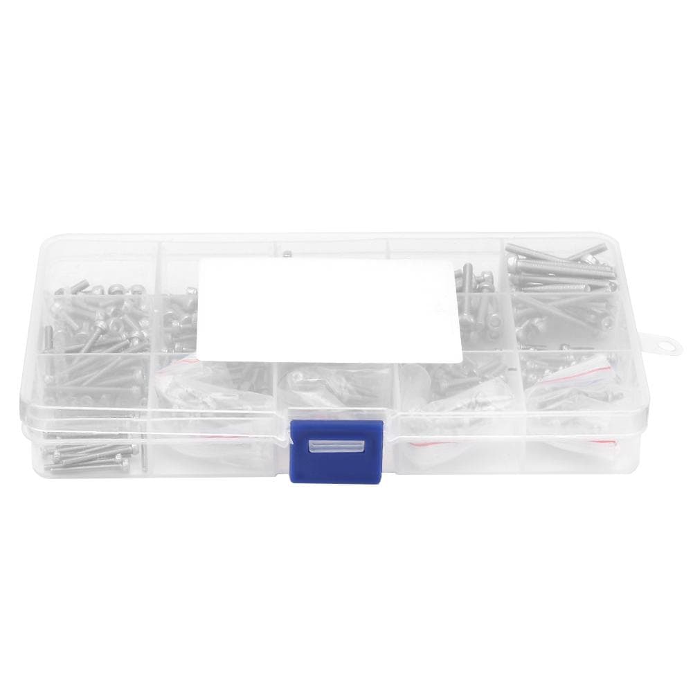 300pcs M2 M2.5 M3 Hex Socket Stainless Steel SS304 Cap Screw Bolt Assortment Set