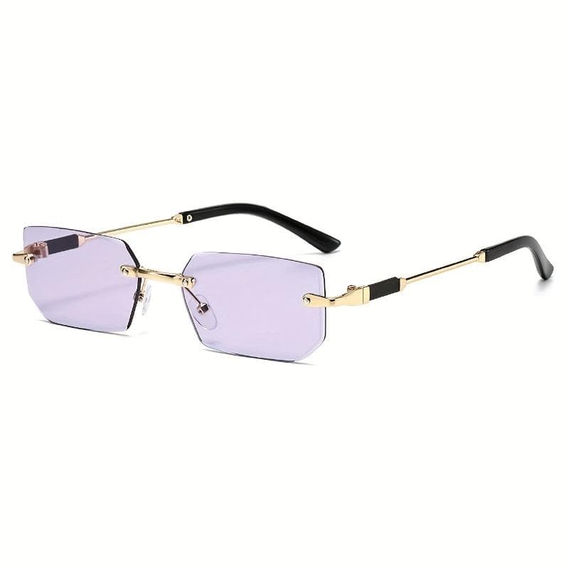 1pc Y2K Geometric Frameless Glasses Modern Chic Design Women Fashion Accessory Trendy Style