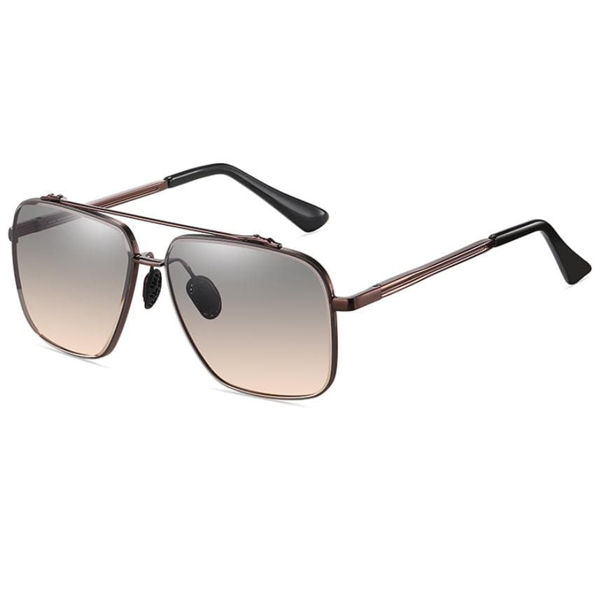 New Fashion Pilot Sunglasses For Men Vintage Gradient Big Frame Sun Glasses Women Luxury Brand Metal Eyewear