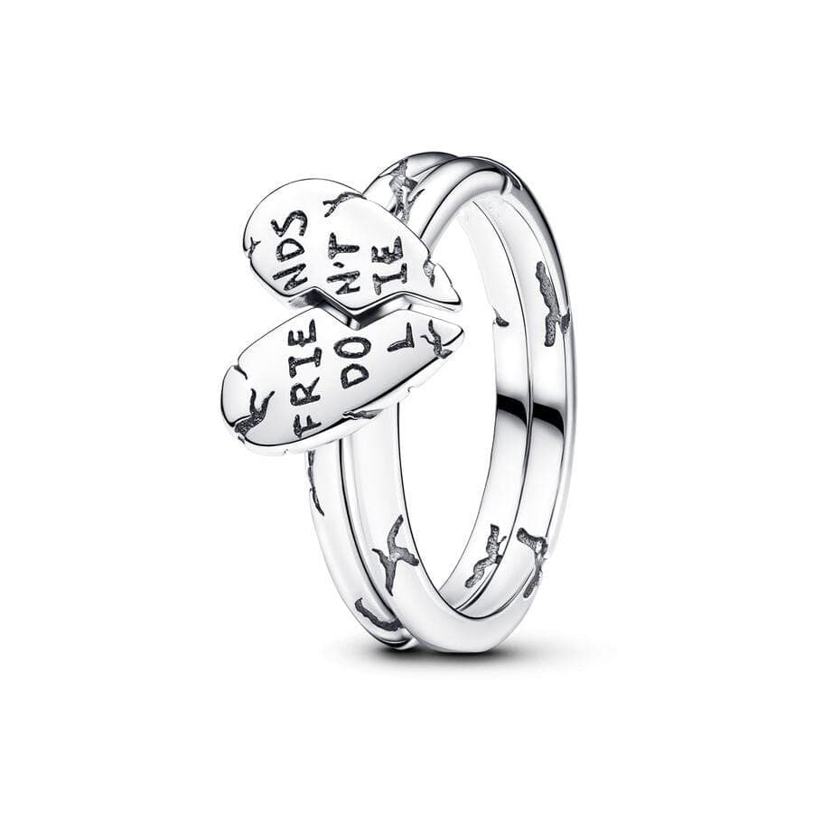 Stranger Things Friends Don't Lie Splittable Ring Fit Original Pandora Ring Accessories Women for Jewelry Luxury Gifts 7