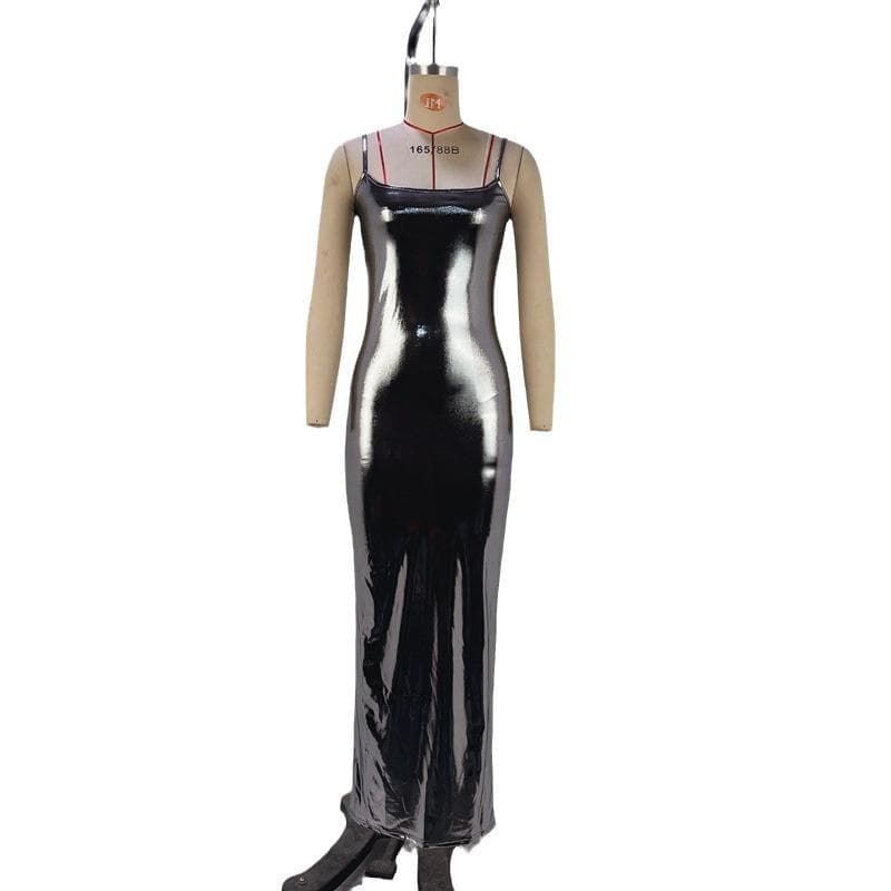 Women's Winter Fashion Sexy Off-shoulder Slim Suspender Dress Women's Dress XL