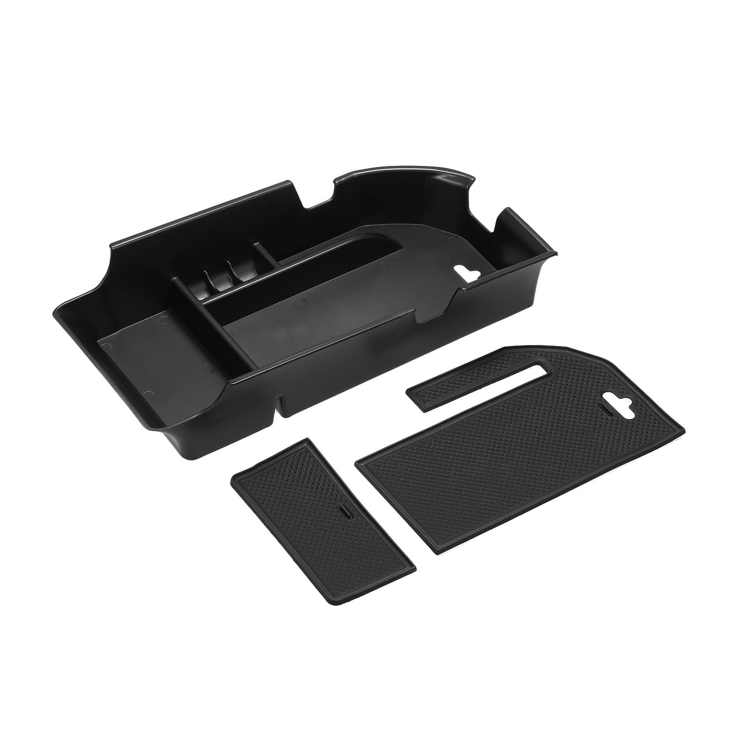 Car Central Armrest Storage Box Center Console Storage Holder Organizer Center Console Tray black
