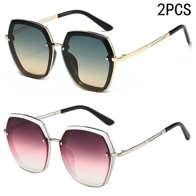 1/2/7PCS UV Sunglasses Summer Sunshade Big Face Slimming Driving Street Photography M572