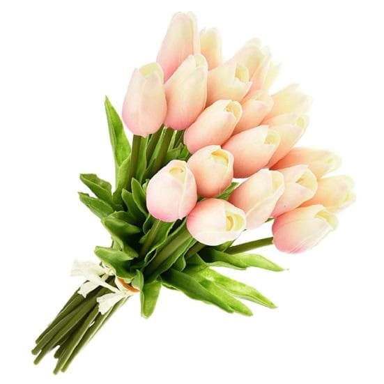 Blooming Bouquet 10Pcs/Set Faux Tulip Flowers Gift Photograph Prop Homen Decor rose red